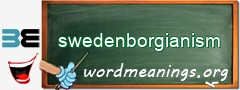 WordMeaning blackboard for swedenborgianism